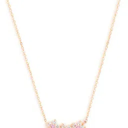 minutiae Women Rose Gold-Plated Crystals Mangalsutra image 4