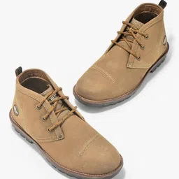 woodland Men Round-Toe Ankle-Length Lace-Up Boots image 4