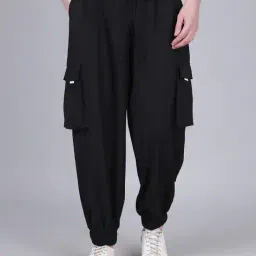 Shein Full Length Parachute Pant with Flap Pockets image 1