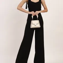 Shein Shoulder Tie-Up Sleeveless Textured Jumpsuit-image-16