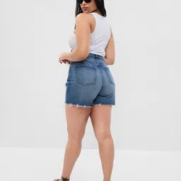 gap High-Rise Denim Shorts image 5