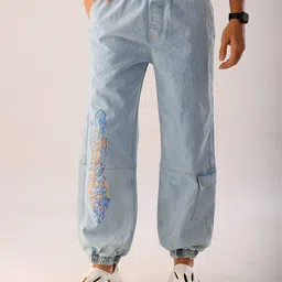 the indian garage co Men Loose Fit Utility Cargo Joggers image 5