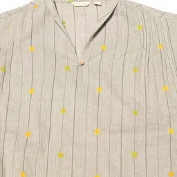 svrnaa by azorte Women Striped Straight Kurta image 5