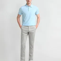 arrow sports Men Slim Fit Flat-Front Chinos image 5