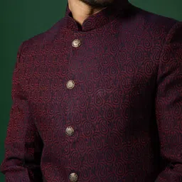 kisah Men Paisley Pattern Regular Fit Blazer image 5