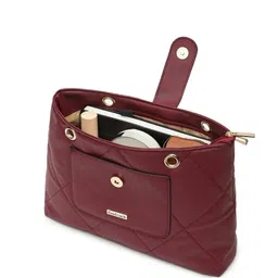 fastrack Women Quilted Shoulder Bag with Half-Chain Strap image 5