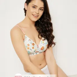 clovia Non-Padded Full Support Bra In Maroon - Cotton Rich image 5