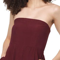 only Strapless Jumpsuit with Insert Pockets image 5