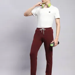 rock it Men Straight Track Pants with Drawstrings & Zipper Pockets image 5
