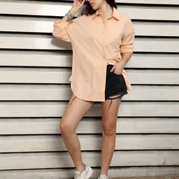 high star Women Relaxed Fit Shirt with Spread Collar image 5