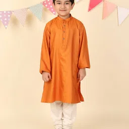 fabindia Boys Block Print Regular Fit Kurta & Jacket image 5
