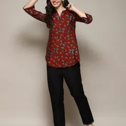 biba Women Printed Regular Fit Top image 5