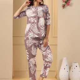 say Women Floral Print Nightwear Set image 5