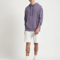 the bear house Men Typographic Print Regular Fit Hoodie image 5