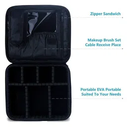 house of quirk Women Graphic Print Cosmetic Storage Case with Adjustable Compartment image 5
