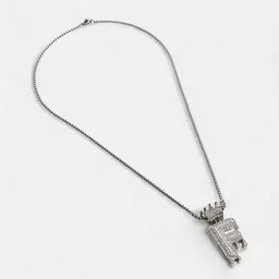 french accent Men Stainless Steel Link Chain with Pendent image 5