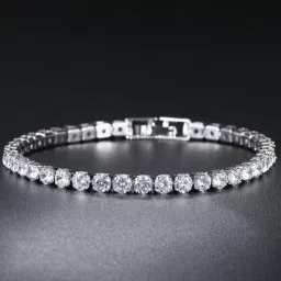 thrillz Silver-Plated Stone-Studded Bracelet image 5