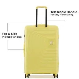 nasher miles Set of 2 Striped Luggage Bags with 360 Degree Rotating Wheel image 5