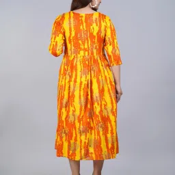 kaheksa Block Print Gown Dress image 5