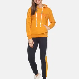 campus sutra Typographic Print Hoodie with Kangaroo Pockets image 5