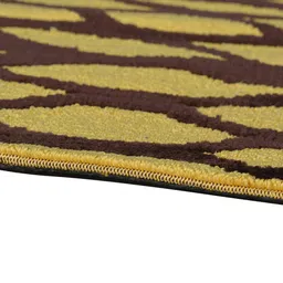 presto Leaf Print Rectangular Polyester Carpet 22 X 55 Inches image 5