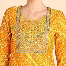 indie picks Embellished Straight Kurta image 5