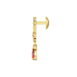 joyalukkas 22 KT Yellow Gold Stone-Studded Drop Earrings image 5