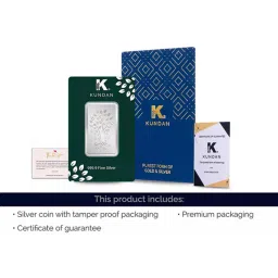 kundan 50g 999.9 Silver Bar Kalpataru Tree image 5