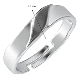clara 925 Sterling Silver Adjustable Band Ring image 5