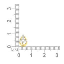 avsar Yellow Gold Stone-Studded Stud Earrings image 5