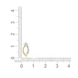 avsar Yellow Gold Diamond Stud Earrings image 5