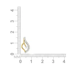 avsar Yellow Gold Diamond Stud Earrings image 5