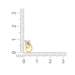 avsar Yellow Gold Stone-Studded Stud Earrings image 5