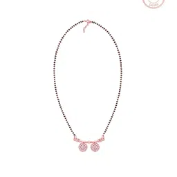 giva Rose Gold-Plated Stone-Studded Mangalsutra image 5