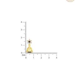 giva Sterling Silver Floral Lily Jhumka image 5