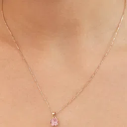 zavya Rose Gold-Plated Sterling Silver Pendant Chain image 5