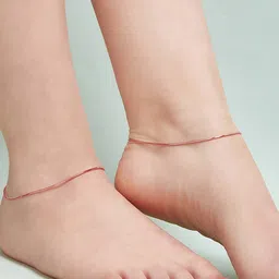 zavya Sterling Silver Rose Gold-Plated Anklets image 5