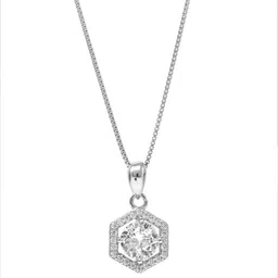 mannash Sterling Silver Edgy Pendant Necklace image 5