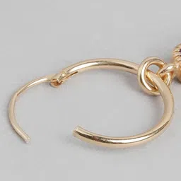 zavya Amethyst Stone-Studded Sterling Silver Loops image 5