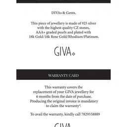 giva Silver Black Bead Anklet image 5