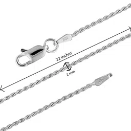 akshat sapphire Silver Baba Khatu Shyam Chain Pendant image 5