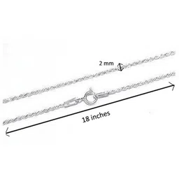 akshat sapphire Sterling Silver Goddess Laxmi Ji Chain Pendant image 5