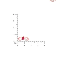 giva Women Sterling Silver Rose Gold-Plated Ring image 5