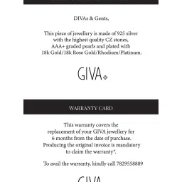 giva Sterling Silver Stone-Studded Necklace image 5