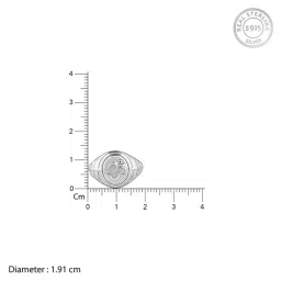 giva Men Sterling Silver Om Ring image 5