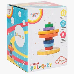 shooting star Wooden Planet Stacker image 5