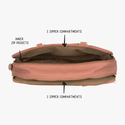 baggit Women Satchel with Detachable Strap image 5