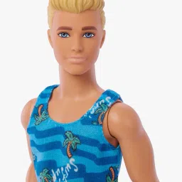 Ken Doll with Surfboard Poseable Blonde Barbie Beach Doll image 5