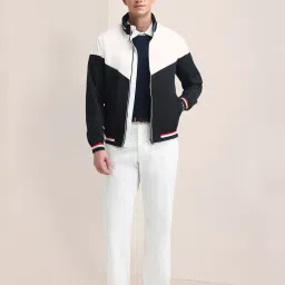 u.s. polo assn. Men Colourblock Regular Fit Bomber Jacket image 5