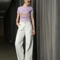 Shein Short Sleeve Front Typographic Print Fitted Tshirt image 5